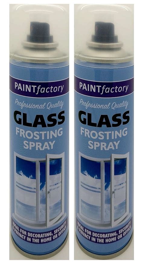 Window frosting spray - Ideal for glass windows & doors. Equipped with fan valve nozzle for easy and even application. Frost Effect is a high-performance, fast-drying spray paint designed to create a smooth decorative and privacy etched glass effect. The final result looks like real etched glass but still permits light to transmit through the painted surface.